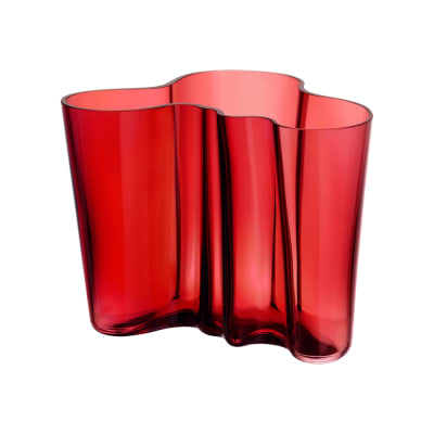Florero Alvar Aalto - 160mm - Cranberry - Rojo1