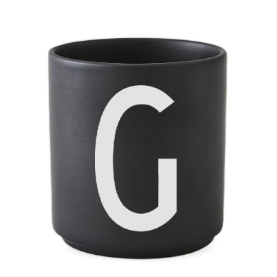 Taza de porcelana Negra - A