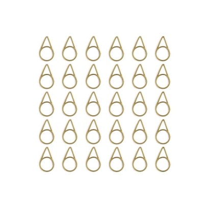 Clips de papel - 30 und. - Dorado 2
