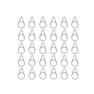 Clips de papel - 30 und. - Plateado 