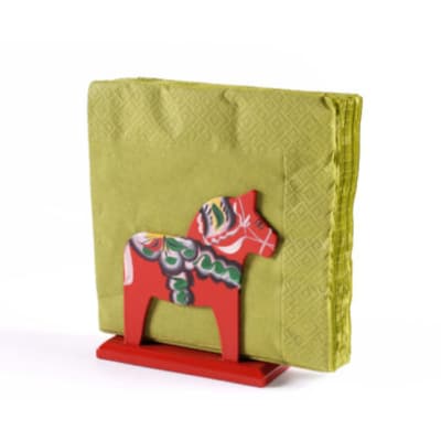 Servilletero - Caballo Dala Rojo1