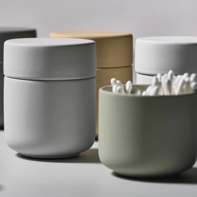 Vaso con tapa Ume - Verde Eucalipto