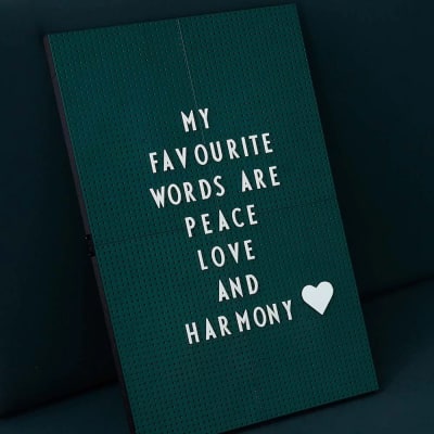 Tablero para Mensajes A4 - Verde Oscuro