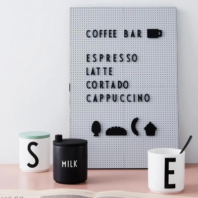 Set de Iconos de Comida para Tableros de Mensajes - Negro.