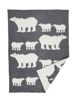 Manta Oso Polar - Gris/Blanco 2