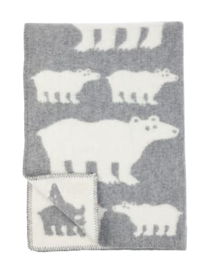 Manta Oso Polar - Gris pequeña2