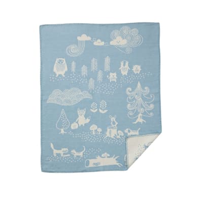 Manta Little bear de algodón - Azul2