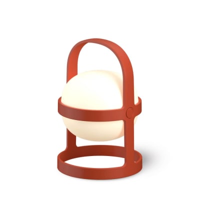 Lámpara solar circular Soft Spot - 25 cm - Terracotta