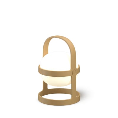 Lámpara solar circular Soft Spot - 18.5 cm - Wheat