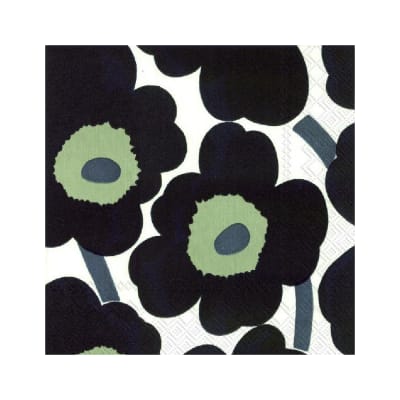 Servilleta - Unikko - Negro1