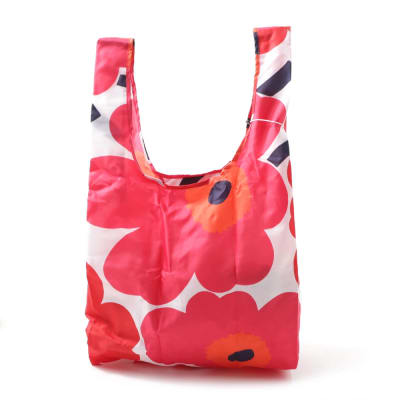 Bolso Plegable - UNIKKO - Blanco/rojo1