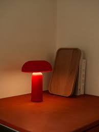 Lampara Porta - Rojo Brillante