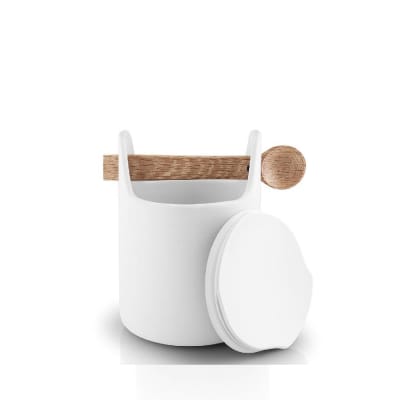 Contenedor con cuchara - H15 - Blanco