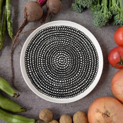 Plato 20 cm - SIIRTOLAPUUTARHA - Negro