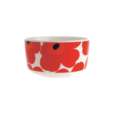 Bowl 5 dl - UNiKKO / Blanco-Rojo