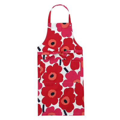 DELANTAL - PIENI UNIKKO - Blanco/Rojo