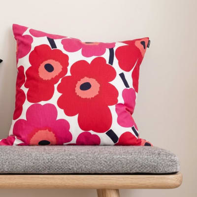 Funda de Cojin - PIENI UNIKKO - Blanco/Rojo