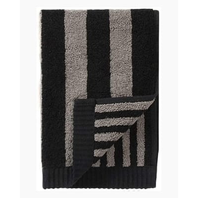 Toalla de Visita 30x50 cm - Kaksi Raitaa Negro/gris1