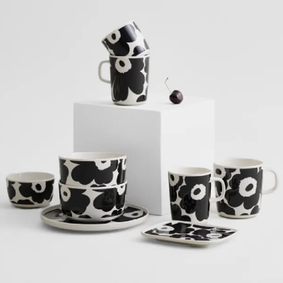 Bowl 2,5 dl - UNIKKO / Blanco-Negro