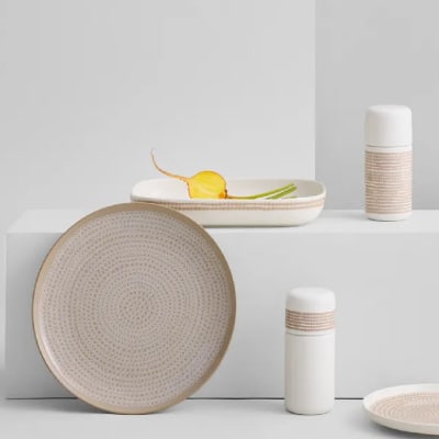 Plato 25 cm - SIIRTOLAPUUTARHA / RÄSYMATTO - Beige