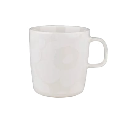 Taza 4 dl - UNIKKO - Blanco/Blanco opaco