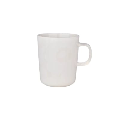 TAZA 2,5 DL - UNIKKO - Blanco/Blanco opaco