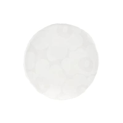 Plato 20 cm - UNIKKO - Blanco/Blanco opaco