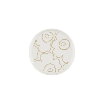 PLATO 13,5 CM - UNIKKO - Blanco/Dorado2