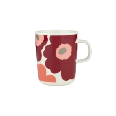 TAZA 2,5 DL - UNIKKO - Cereza/Rojo salmón