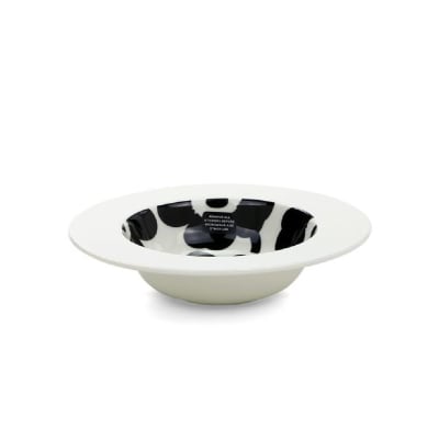 Plato hondo - UNIKKO - Blanco/Negro