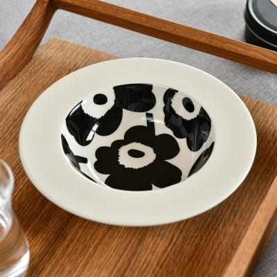 Plato hondo - UNIKKO - Blanco/Negro