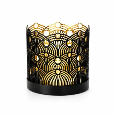 Candelabro - Lunar Pequeño Negro1