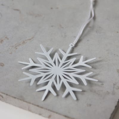 Adorno de Navidad - Estrella Blanca