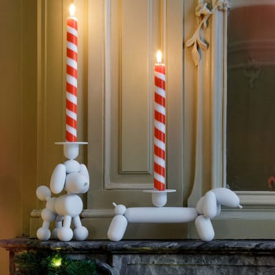 Candelabro Can-Dog - Blanco