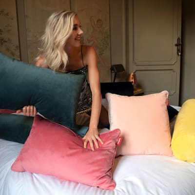 Cojín Fatboy Velvet Pillow Square - Recycled Camel