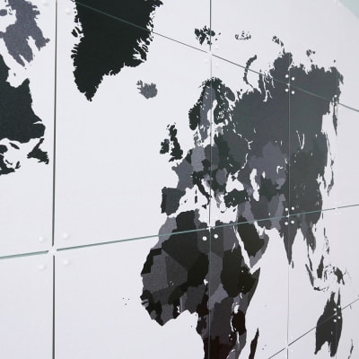 Mural IXXI The World Black & White