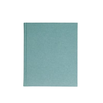 CUADERNO DE TAPA DURA - 17x20 cm - Sin Linea - Verde Claro 