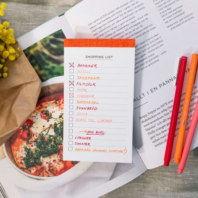 Lista de las compras - Naranja 