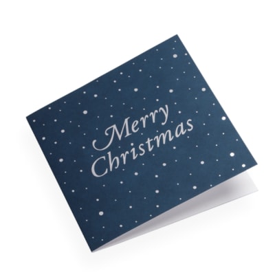 Tarjeta - Merry Christmas Blue1