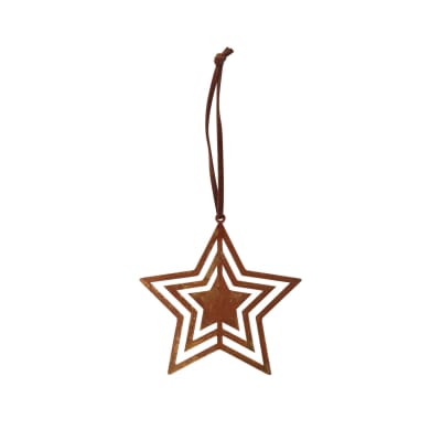 Adorno de Navidad - Estrella Rusty