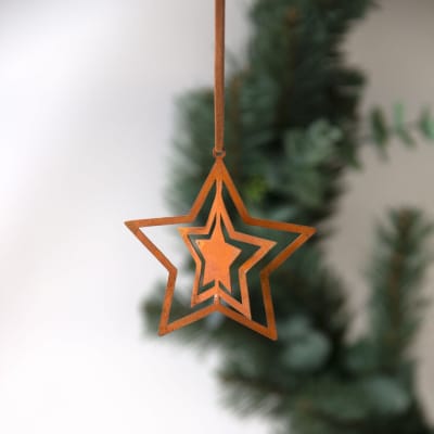 Adorno de Navidad - Estrella Rusty