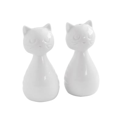 Salero y Pimentero - Gato blanco2