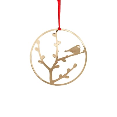 Adorno de Navidad - Ave en ramas 