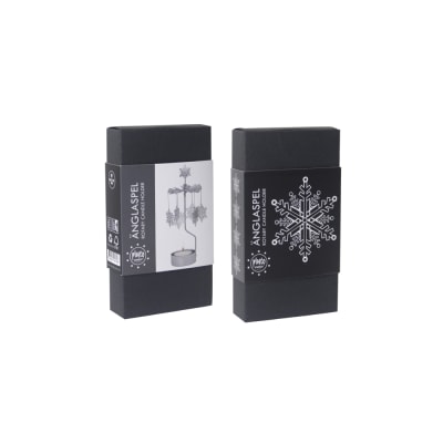 Candelabro Giratorio - Copos de nieve.