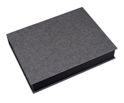 Caja Tela/Papel - A4 - Gris Oscuro1