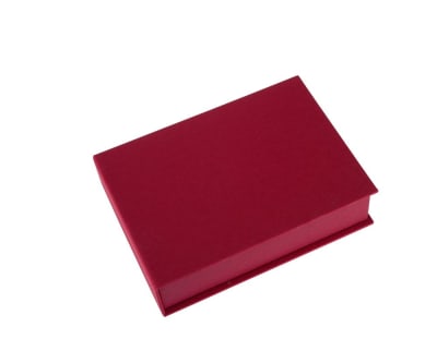 Caja Tela/Papel - A5 - Rojo Rosa1