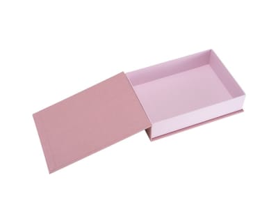 Caja Tela/Papel - A5 - Rosado Claro