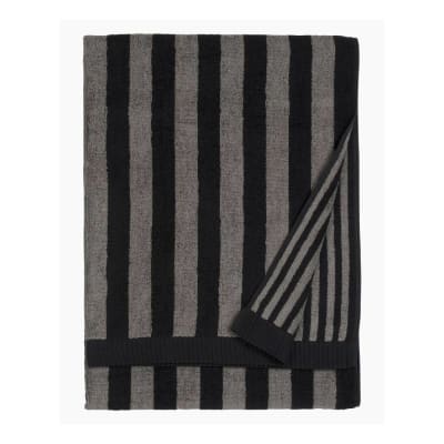 Toalla de Baño - Kaksi Raitaa - Negro/gris