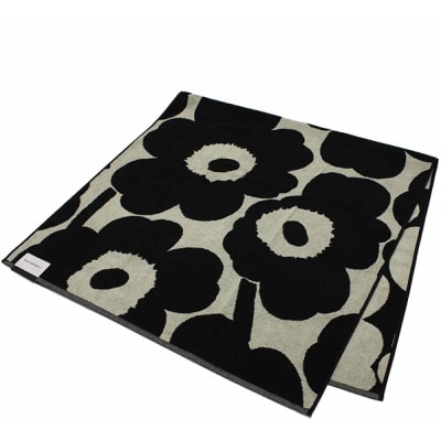 Toalla de Baño - UNIKKO - Negro/arena