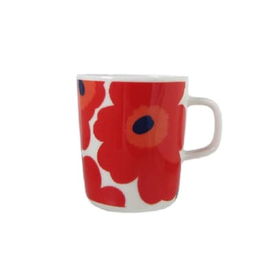 TAZA 2,5 DL - UNIKKO - Blanco/rojo